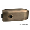 CT - 6000 Kovanie na sklenené dvere Prevedenie: kovanie bez otvoru na kľúč , CT - SER001FM-7E BRM - bronz matný (OGS)