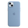 iPhone 15 Plus Silicone Case with MagSafe - Winter Blue MT193ZM/A