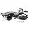 Royalty BS1010M edénykészlet, 13 darabos, fekete Royalty