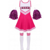 Dievčenský kostým roztlieskavačky Uniform Pink 140 (Dievčenský kostým roztlieskavačky Uniform Pink 140)