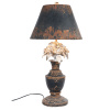 Clayre & Eef Kovová stolná vintage lampa s patinou - Ø 36 * 73 cm / E27 60W - Clayre & Eef