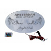 LED RGB zrkadlo AMSTERDAM RED URČENÉ PRE: MAN DAF SCANIA VOLVO TIR LKW