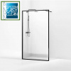 Sprchový kút - Sprchová zástena WALK IN 90x195 cm / 6 mm, ČIERNA