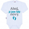 NEW BABY Body s potlačou New Baby Ahoj, ja som tu nový - darčekové balenie Veľ. 50
