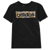adidas Logo T Shirt Junior Wht/Khaki/Grey 11-12 Years