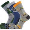 Boma® 3PACK Ponožky Boma Filip 06 ABS - mix A - chlapec Veľkosť: 35-38 (23-25)