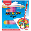 Maped Color´Peps trojhranné farbičky gumovateľné 24 ks v kartónovom obale
