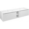 Sapho LOREA skrinka s dvojumývadlom 161x46x51,5cm (70a20a70cm), biela matná LE070-3131-07