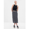 GAP 744856-00 Květovaná midi sukně Černá - XS
