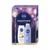 Nivea Smoothing kozmetický set: sprchový gél 250 ml + telové mlieko 250 ml