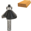 Fazetová fréza BOSCH, s vodiacim ložiskom, stopka 8 mm - 2608628352 (Fazetová fréza 2608628352)