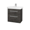 Dreja Umývadlová skrinka GO SZZ2 60 - D16 Tmavý betón / Úchytka T01 / D16 Tmavý betón