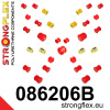 086206B: Full suspension bush kit Custom 23mm - Red