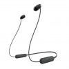 Sony WI-C100 Slúchadlá s mikrofónom Bezdrôtový Do ucha Hovor / hudba Bluetooth Čierna (WIC100B.CE7)