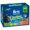 Brit Premium Cat Meat Sterilised mix v omáčke Multi 1200 g 12 x 100 g