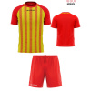 Pánsky futbalový set Givova Tratto, červená/ žltá Veľkosť: XL