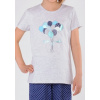 Chlapčenské pyžamo s letiacimi balónmi Make a Wish 116-122 Šedá / modrá