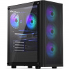 Endorfy skříň Ventum 200 ARGB / 4x120mm PWM ARGB fan / 2xUSB / tvrzené sklo / černá EY2A014
