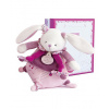 Doudou Darčeková sada - Hudobná hračka ružový zajačik 17 cm