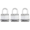 MasterLock Excell M1EURTRI Sada 3 ks titánových visiacich zámkov