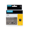 PRINTLINE PRINTLINE kompatibilní páska s DYMO 18488, 12mm, 3.5m, černý tisk/bílý podklad, RHINO, nylonová, flexibilní