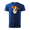 Sablio Tričko s potlačou Jack Russel - modré 3XL