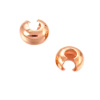 Krytky 3-4mm Ocelové Růžovo Zlaté 1Ks+B - 4mm / 100Ks