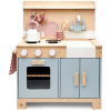 Tender Leaf Toys drevená kuchynka s chlebom Home Kitchen s čajníkom šálkami a riadom 52*24*65 cm TL8205