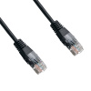 Datacom 1491 patch CAT5E, UTP, 0,25m, černý
