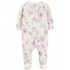 CARTER'S Overal na zips Sleep&Play Ivory Floral dievča 9m/ veľ. 74