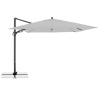 Doppler Výkyvný závesný slnečník MyZone svetlo sivý 280 x 280 cm