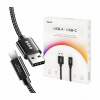 Kábel DEKO USB - USB typ C 0,5 m čierny