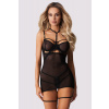 Košieľka Obsessive Arrowel chemise Farba: Čierna, Veľkosť: 2XL/3XL