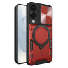 Techsuit CamGuard Pro kryt na Samsung Galaxy S25 Edge – červený
