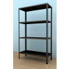 Kovový regál Drumy 1800x1000x400/4, 130kg/pol., černá