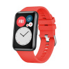 Silikónový remienok Fixed Silicone Strap pre Huawei Watch FIT, červený