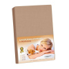 Bellatex Jersey prestieradlo s elastanom kávová, 180 x 200 cm, 180 x 200 cm