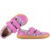 MAZUREK SLIPPER UNICORN BAREFOOT KOŽENÉ-TEXTILNÉ POLTOPÁNKY PAPUČE 21 Ružová