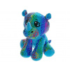 Nosorožec Star Sparkle plyšový modrý 16 cm sediaci
