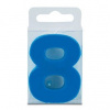 Stadter Svíčka ve tvaru číslice 8 mini modrá