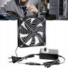 120mm 12V USB TICHÝ VENTILÁTOR s Reguláciou Otáčok