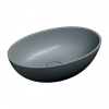 Omnires SHELL umývadlo M+, 50 x 32 cm, matná popolavo šedá SHELL500UNAG