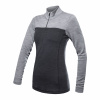 Dámske tričko dl.rukáv zips SENSOR MERINO BOLD anthracite/cool gray XXL
