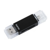 HAMA USB 2.0 OTG čítačka kariet Basic, SD/microSD, čierna - 00181056