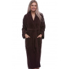 Hnědý těhotenský župan do porodnice froté 1ZF3076 hnědá M + První výměna zboží zdarma.