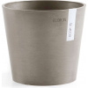 Ecopots Kvetináč Amsterdam (taupe/tmavošedo-hnedý) - Ø 17 cm, výška 15 cm