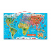 Magnetická mapa sveta Magnetic World Map ruská verzia Janod 92 magnetov od 5 rokov