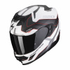 Moto přilba SCORPION EXO-520 EVO AIR ELAN matná bílo/stříbrno/červená XXL