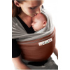 Baby šatka Je Porte Mon Bébé Light grey/Sequoia red (elastické baby šatky JPMBB Original)