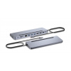 i-tec USB-C Metal Ergonomic 4K 3x Display Docking Station, PD 100W C31FLAT2PDPRO